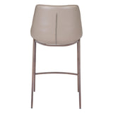 Magnus Counter Chair (Set of 2) Gray & Walnut Counter Stools LOOMLAN By Zuo Modern