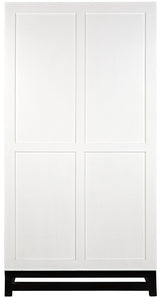 Maharadscha Wood and Steel White Small Hutch-Etageres-Noir-LOOMLAN