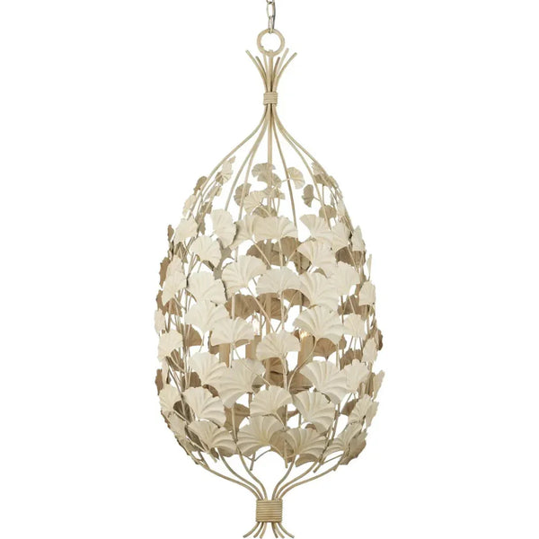Maidenhair Cream Chandelier - LOOMLAN - Currey & Co - Chandeliers
