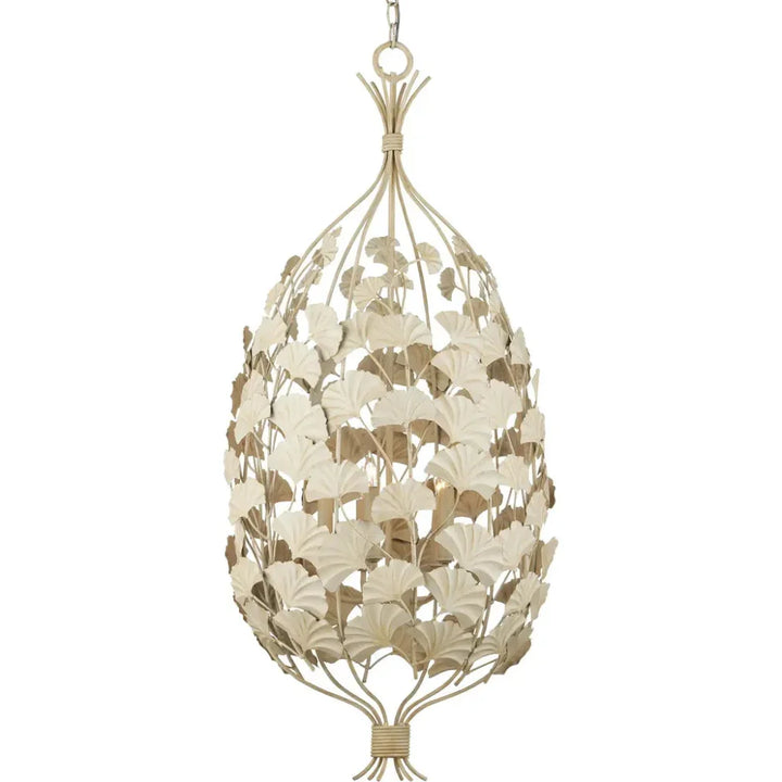 Maidenhair Cream Chandelier - LOOMLAN - Currey & Co - Chandeliers