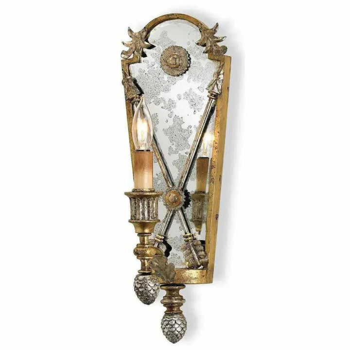 Majestic Antique Napoli Wall Sconce Lillian August - LOOMLAN - Currey & Co - Wall Sconces