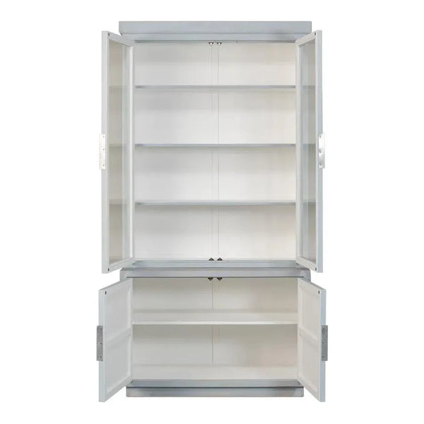 Maldives 2 Glass Doors Bookcase Eros Blue