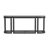 Malibu Aluminum Framed Outdoor Console Table-Outdoor Console Tables-Sunset West-LOOMLAN