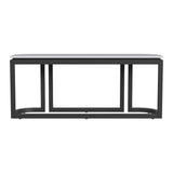 Malibu Aluminum Framed Outdoor Console Table-Outdoor Console Tables-Sunset West-LOOMLAN