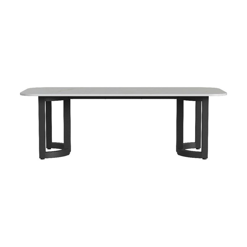 Malibu Aluminum Framed Outdoor Dining Table-Outdoor Dining Tables-Sunset West-LOOMLAN