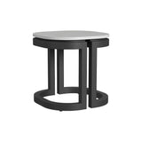 Malibu Aluminum Framed Outdoor End Table-Outdoor Side Tables-Sunset West-LOOMLAN