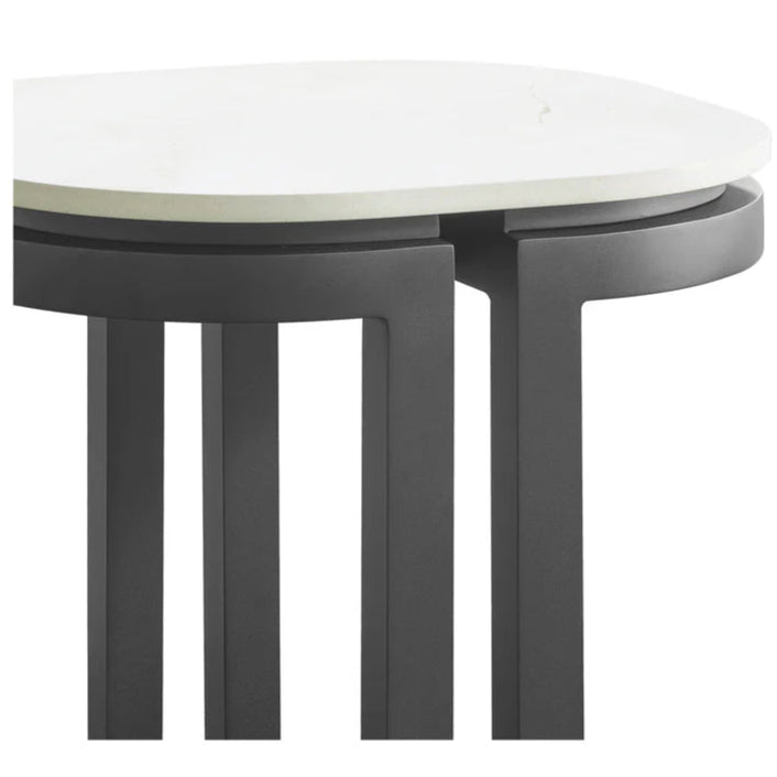 Malibu Aluminum Framed Outdoor End Table