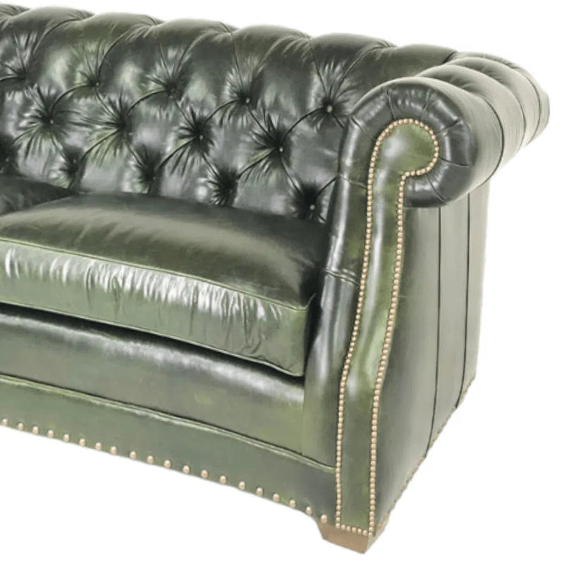 Mallard Made in America Leather Sofa - Custom Benchmade Sofas & Loveseats LOOMLAN By Uptown Sebastian