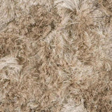 Maltino Beige Solid Handmade Shag Area Rug