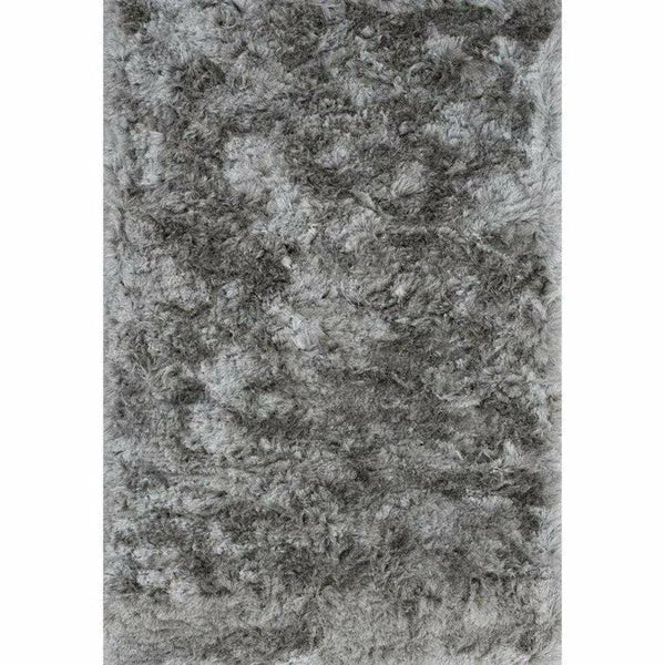 Maltino Light Grey Solid Shag Area Rug