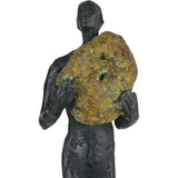 Currey & Co-Man on Rock Bronze Minimalist Sculpture-Statues & Sculptures-Medium-LOOMLAN