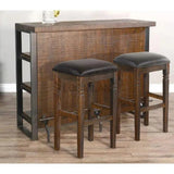 Mancave Game Room Wood Home Bar Island Serving Station