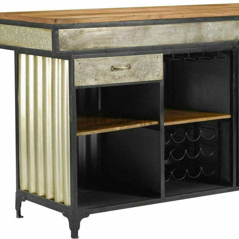 Mancave Wine Bar with Wine Rack