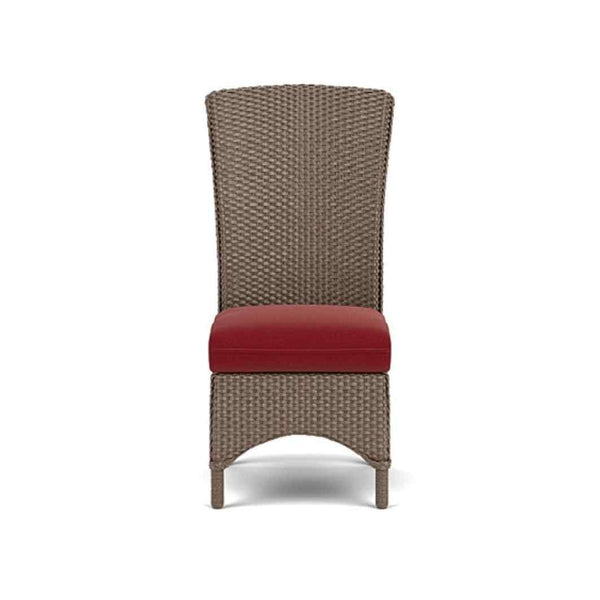 Mandalay Armless Dining Chair Premium Wicker Furniture Outdoor Dining Chairs LOOMLAN By Lloyd Flanders