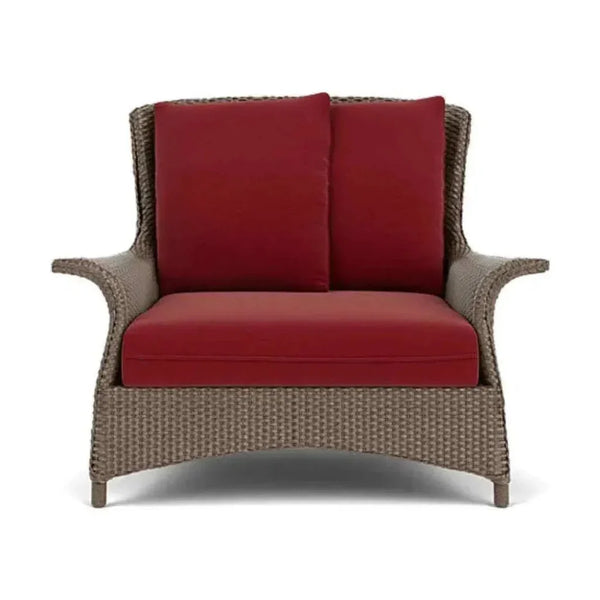 Mandalay Chair & a Half Premium Wicker Furniture-Outdoor Lounge Chairs-Lloyd Flanders-LOOMLAN