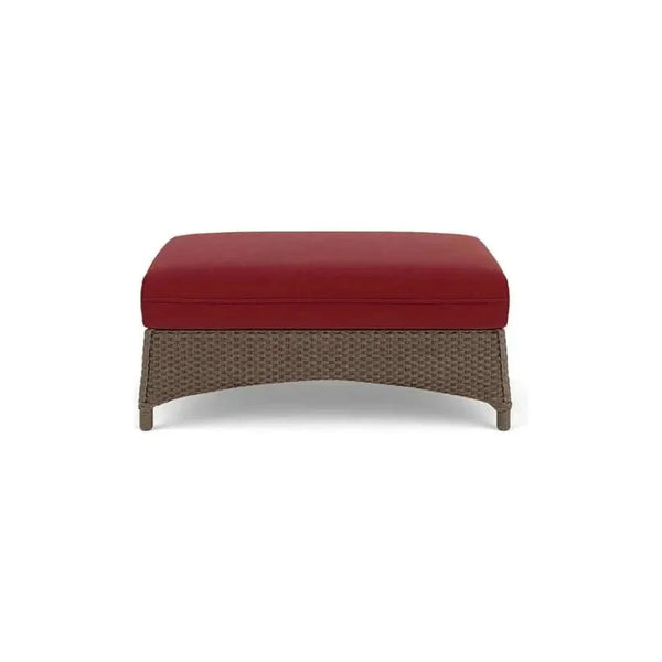 Mandalay Large Ottoman Premium Wicker Furniture-Outdoor Ottomans-Lloyd Flanders-LOOMLAN