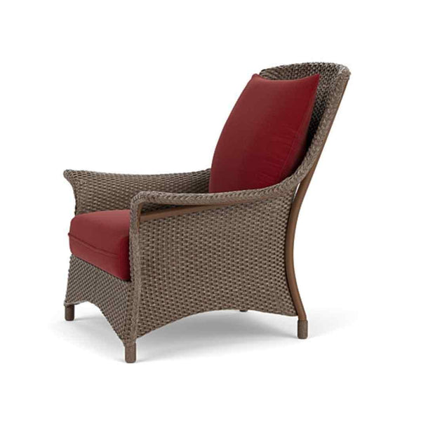 Mandalay Lounge Chair Premium Wicker Furniture Outdoor Accent Chairs LOOMLAN By Lloyd Flanders