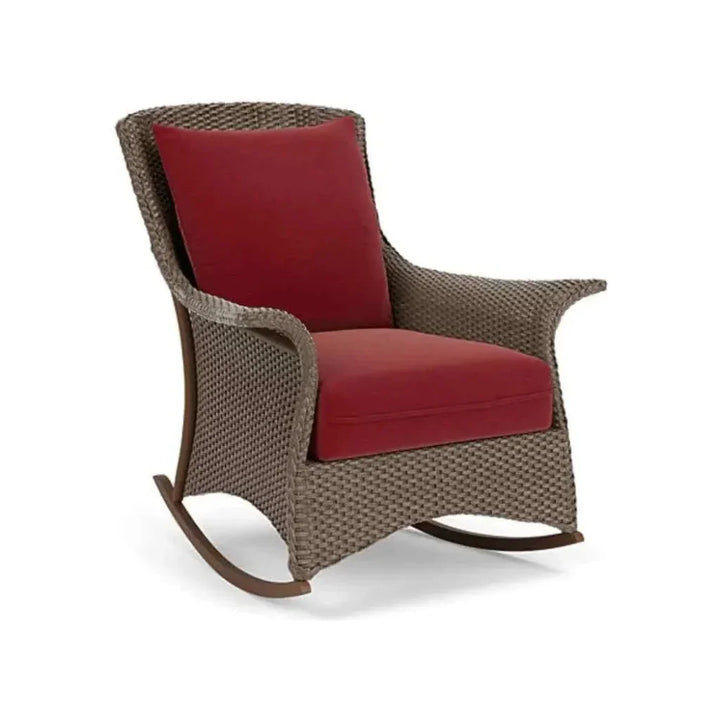 Mandalay Lounge Rocker Premium Wicker Furniture-Outdoor Lounge Chairs-Lloyd Flanders-LOOMLAN