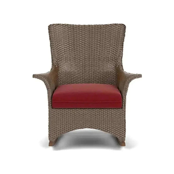 Mandalay Porch Rocker Premium Wicker Furniture-Outdoor Lounge Chairs-Lloyd Flanders-LOOMLAN