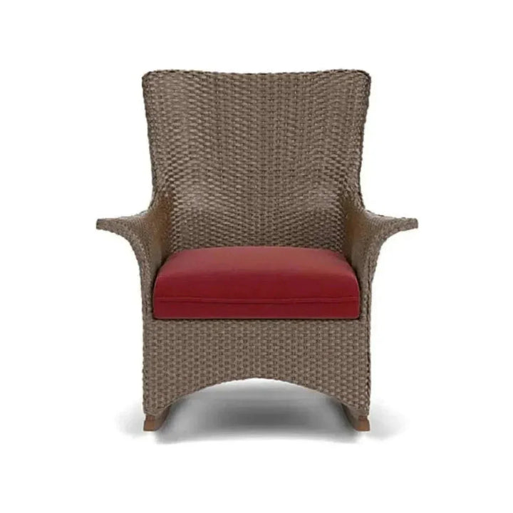 Mandalay Porch Rocker Premium Wicker Furniture-Outdoor Lounge Chairs-Lloyd Flanders-LOOMLAN