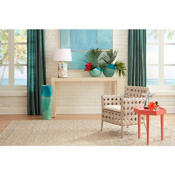 Mandaue Whitewash Rattan Frame Bistro Chair-Club Chairs-Wildwood-LOOMLAN