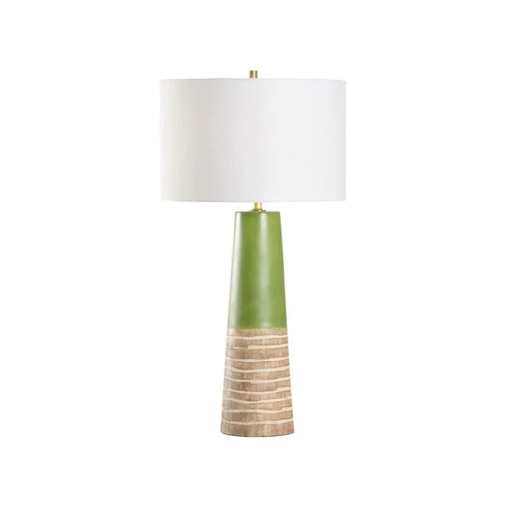 Manila Palm Ceramic Made Table Lamp - LOOMLAN - Wildwood - Table Lamps