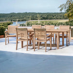 Manorhouse 7-PC Outdoor Dining Set Extendable Table