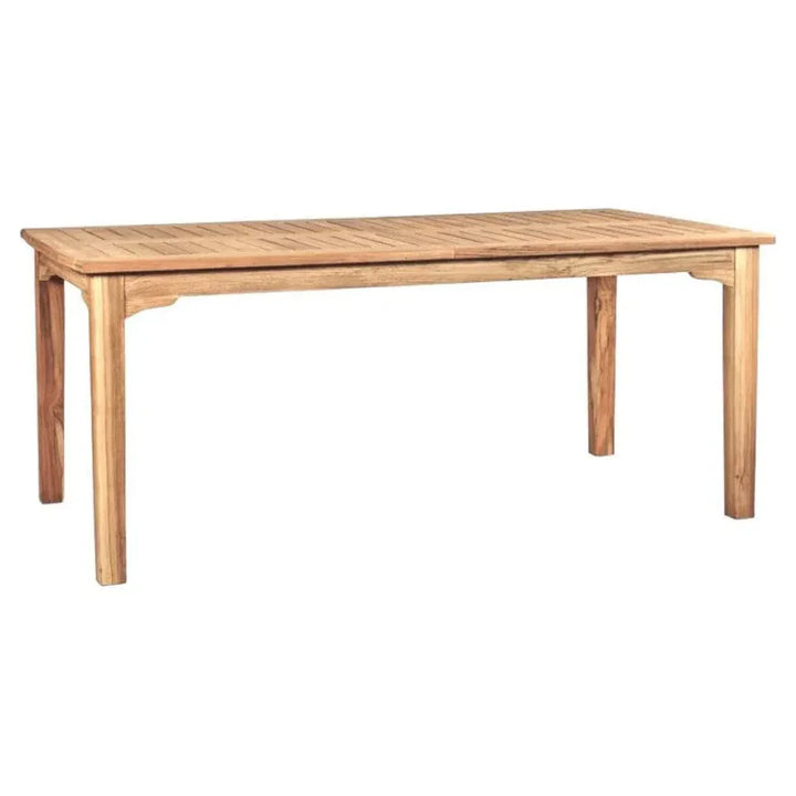 Manorhouse Rectangular Extandable Outdoor Dining Table-Outdoor Dining Tables-HiTeak-LOOMLAN