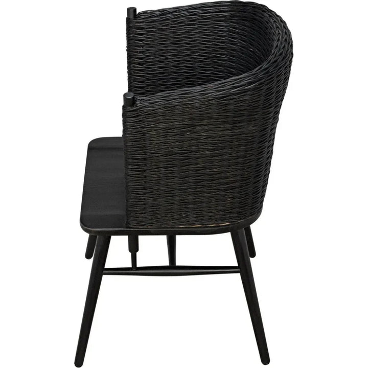 Marabu Chair, Charcoal Black with Leather - LOOMLAN - Noir - Accent Chairs