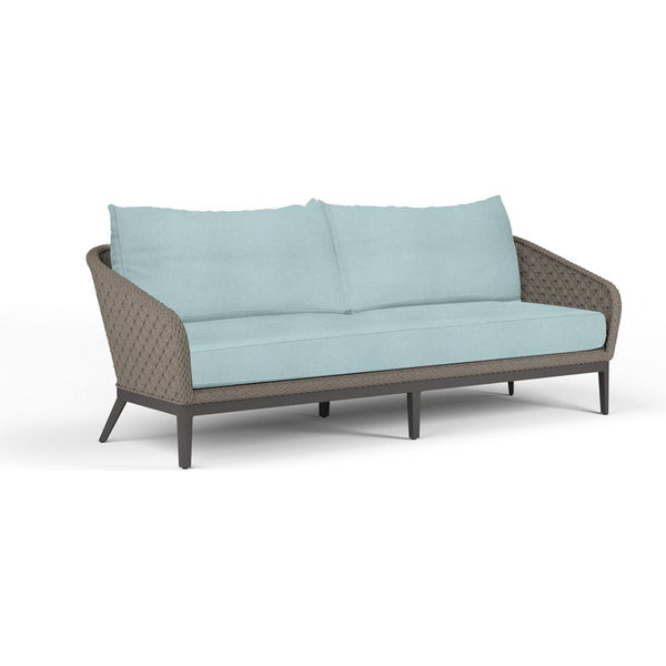 Marbella Sunbrella Ultimate Outdoor Couch-Outdoor Sofas & Loveseats-Sunset West-Dupione Celeste-LOOMLAN