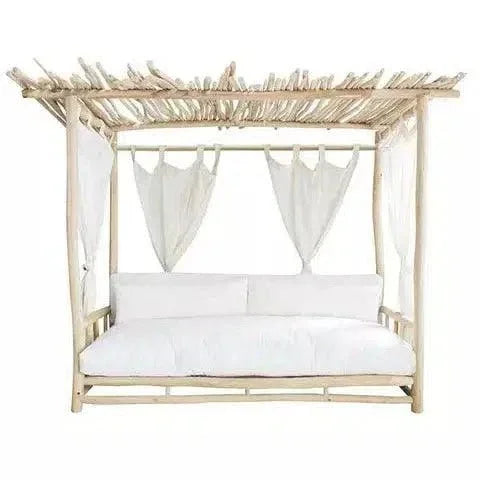 Marbella Teak Wooden Outdoor Daybed-Outdoor Daybeds-Artesia-LOOMLAN