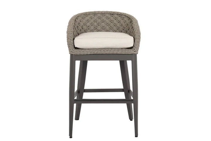 Marbella Weather-Resistant Outdoor Bar Stool-Outdoor Bar Stools-Sunset West-LOOMLAN