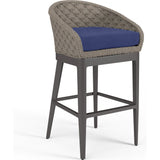 Marbella Weather-Resistant Outdoor Bar Stool-Outdoor Bar Stools-Sunset West-Echo Midnight-LOOMLAN