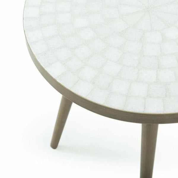 Marble Top White Round Coffee Table Coffee Tables LOOMLAN By Bassett Mirror