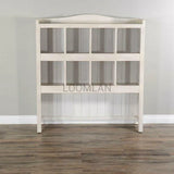 Marble White Storage Bookcase Bench Bookcases LOOMLAN By Sunny D