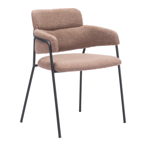 Marcel Dining Chair (Set of 2) Brown-Dining Chairs-Zuo Modern-LOOMLAN