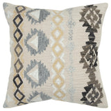 Marge Boho Throw Pillow With Down Insert-Throw Pillows-LOOMLAN-LOOMLAN