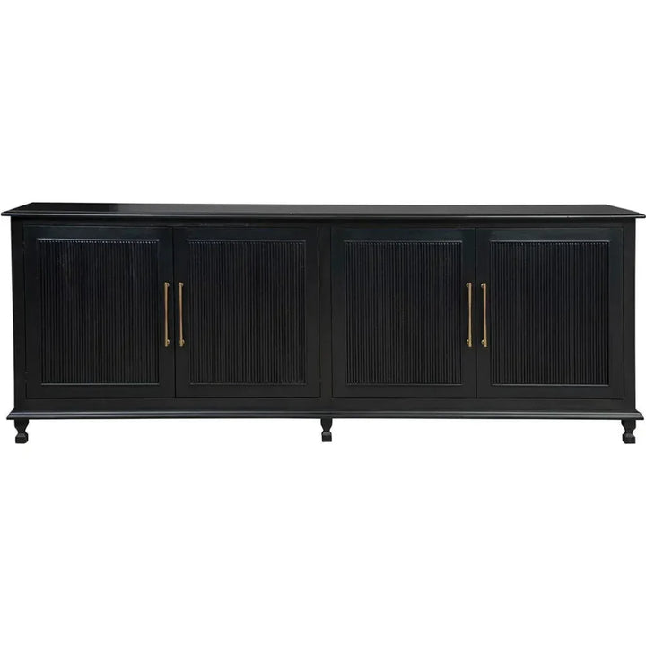 Margot 96-Inch Black Wood Sideboard | LOOMLAN