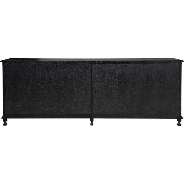 Margot 96-Inch Black Wood Sideboard | LOOMLAN
