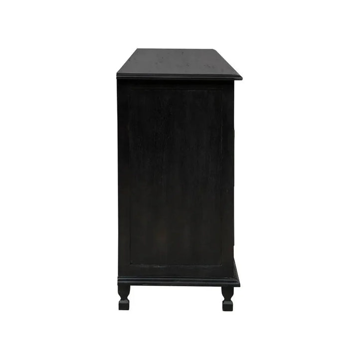 Margot 96-Inch Black Wood Sideboard | LOOMLAN