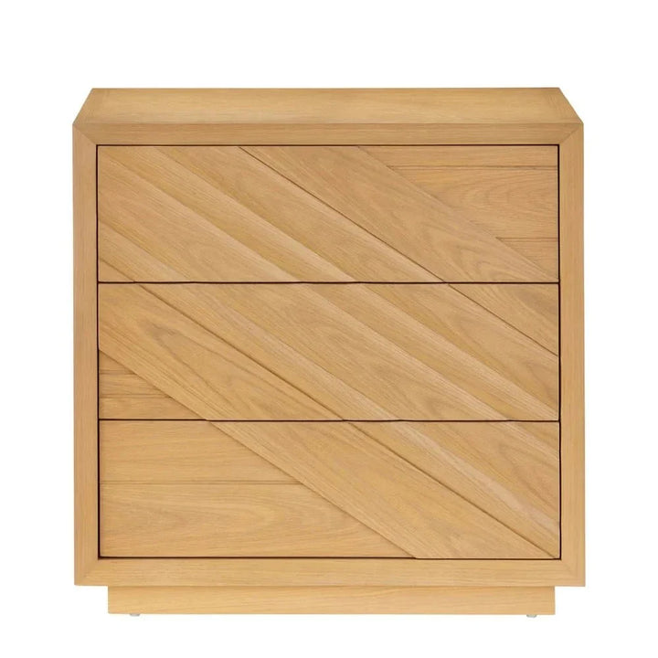 Margot Oak Velvet - Lined Drawers Chest - LOOMLAN - Currey & Co - Chests