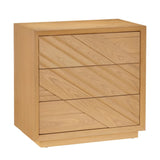 Margot Natural Oak Velvet-Lined Drawers Chest