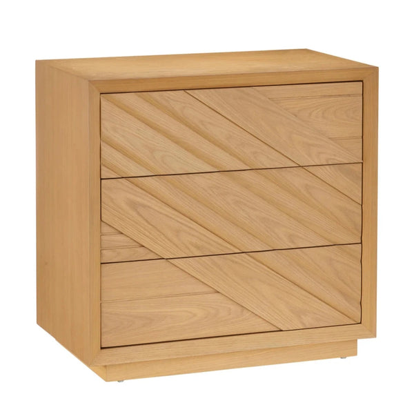 Margot Natural Oak Velvet-Lined Drawers Chest