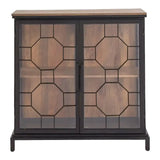 Mariani Wooden Shelfed 2 Door Cabinet-Accent Cabinets-LOOMLAN-LOOMLAN