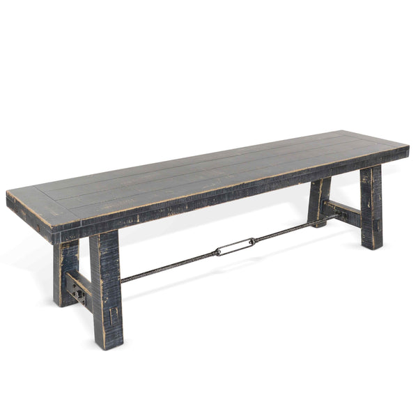 Marina Wooden Dining Bench with Turnbuckle
