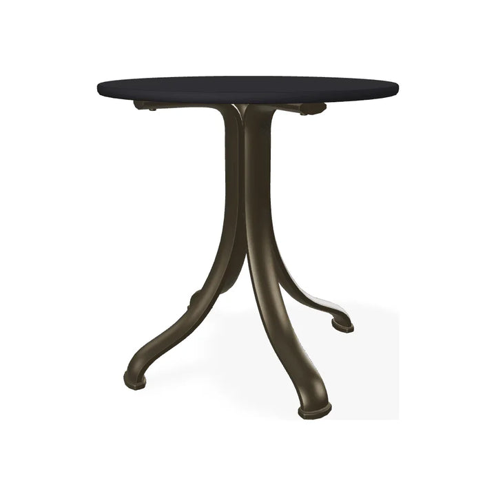 18" Round Marine Grade Polymer Top End Table - LOOMLAN - Telescope - Outdoor Side Tables