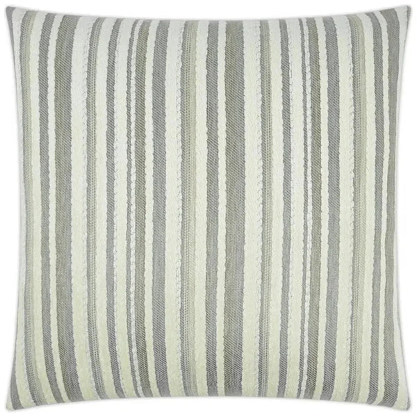 Marisol Taupe Stripes Taupe Large Throw Pillow Insert - LOOMLAN - D.V. Kap - Throw Pillows