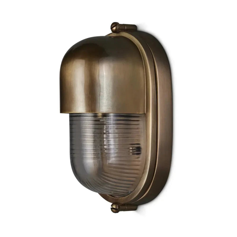 Maritime Brass Outdoor Wall Sconce