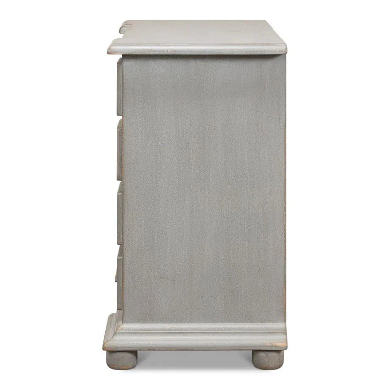 Markey Commode 4 Drawers Chest Grey