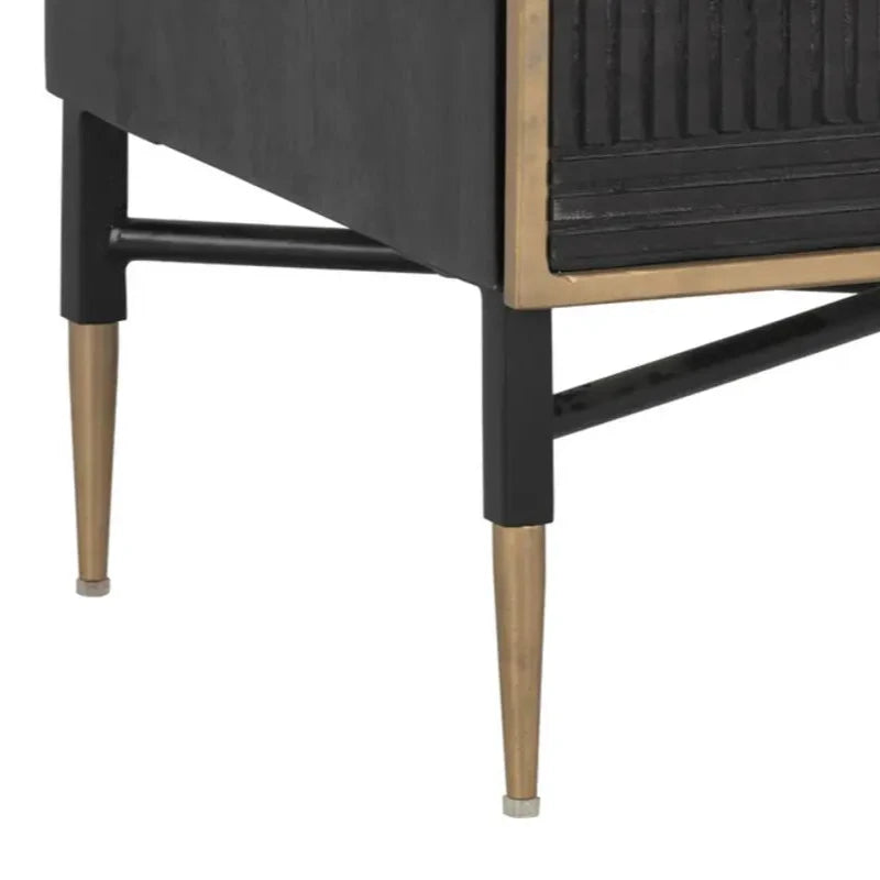 Markwood Compact Designed Wooden Nightstand-Nightstands-SUNPAN-LOOMLAN